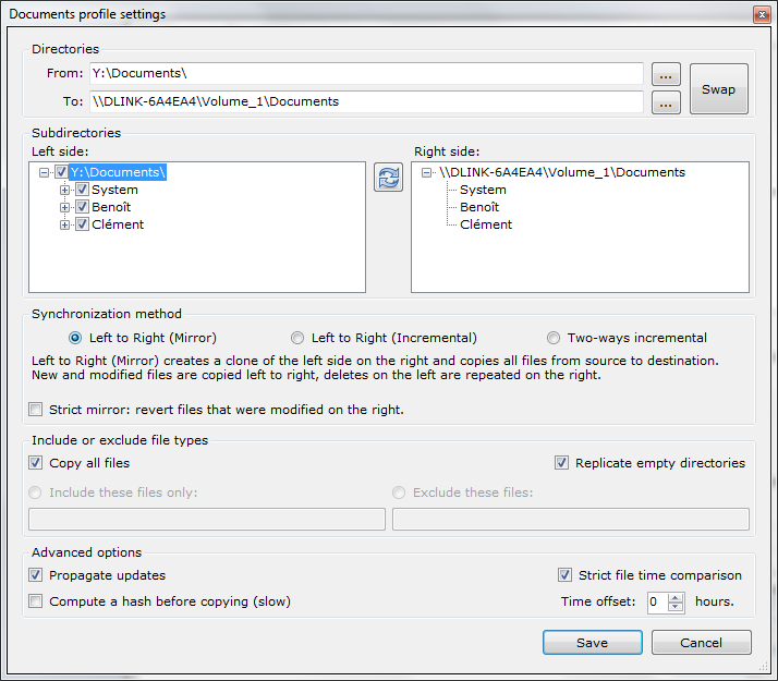 Select the first option, which will recursively back up everything in the folder you clicked. This is the same as checking the folder, and all of its children nodes (subfolders). Hint: Hovering a folder architecture will display help.